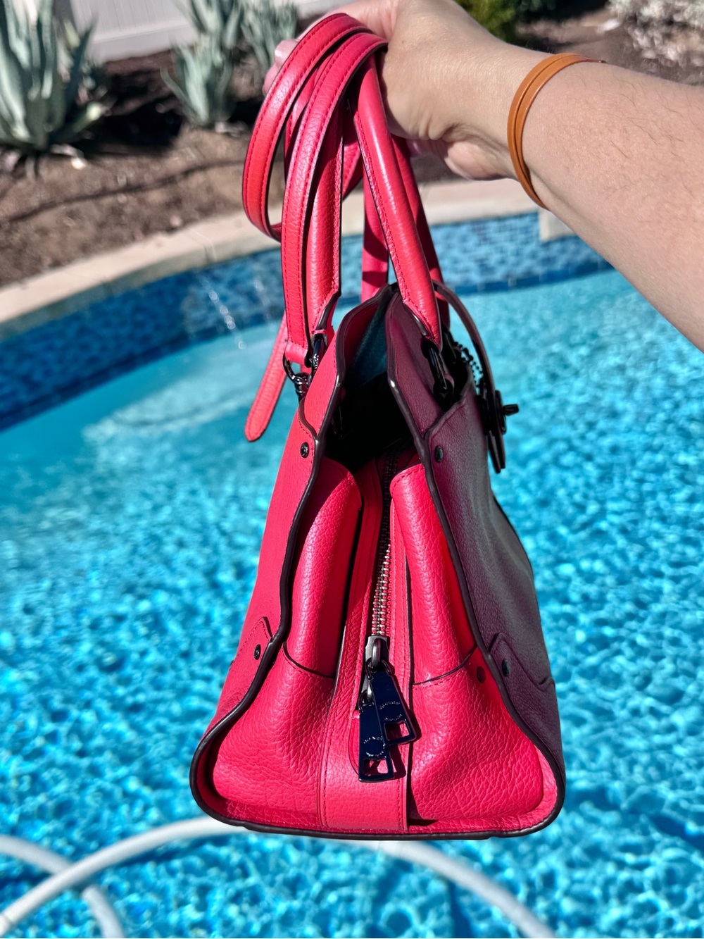 Coach Mercer 30 Red satchel - Picture 9 of 16